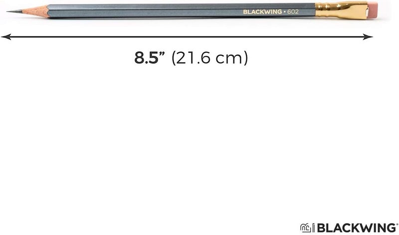 Blackwing Palomino 602 Graphite Pencils - Set of 12 with Replaceable Erasers - Image 2